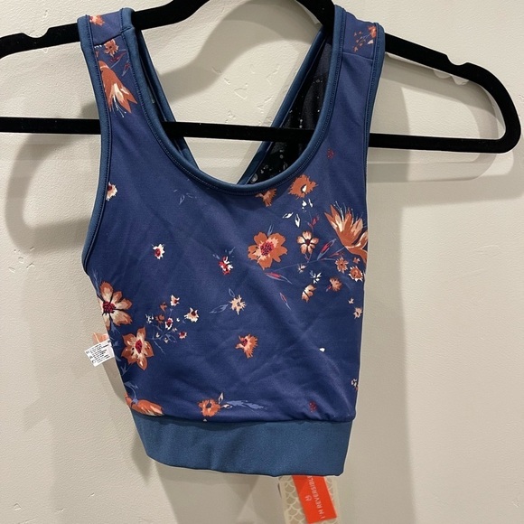 NWT Maaji Cross Sports Bra Women's Size Small Blue Strap Impact Reversib… - Picture 5 of 5